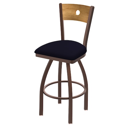 25 Swivel Counter Stool,Bronze Finish,Med Back,Canter Twilight Seat